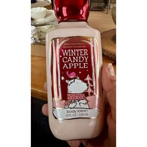 Bath and Body Works WINTER CANDY APPLE LOTION 8 fl oz DISCONTINUED NEW OLD STOCK